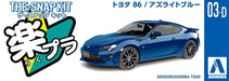 AOSHIMA 55984 Toyota 86 Azurite-Blue 1/32 Pre-Painted Snap-Fit Kit- Japan Figure Store - #1 Bring To You The Best Japanese Goods