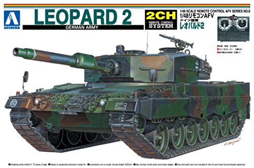 AOSHIMA - 01509 Rc Afv Series No. 6 German Army Leopard 2 1/48 Scale Kit- Japan Figure Store - #1 Bring To You The Best Japanese Goods