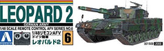AOSHIMA - 01509 Rc Afv Series No. 6 German Army Leopard 2 1/48 Scale Kit- Japan Figure Store - #1 Bring To You The Best Japanese Goods