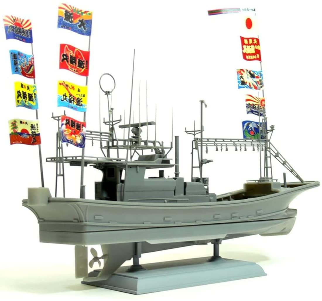Aoshima Bunka Kyozai 1/64 Fishing Boat No.02 Oma Tuna Pole-And-Line Fishing Boat No. 31 Gyofuku Maru Full Hull Model- Japan Figure Store - #1 Bring To You The Best Japanese Goods