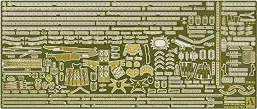 AOSHIMA Waterline 1/700 Detail Up Parts For Ijn Yamashiro 1944 Deck Sheet & Photo Etched Parts- Japan Figure Store - #1 Bring To You The Best Japanese Goods