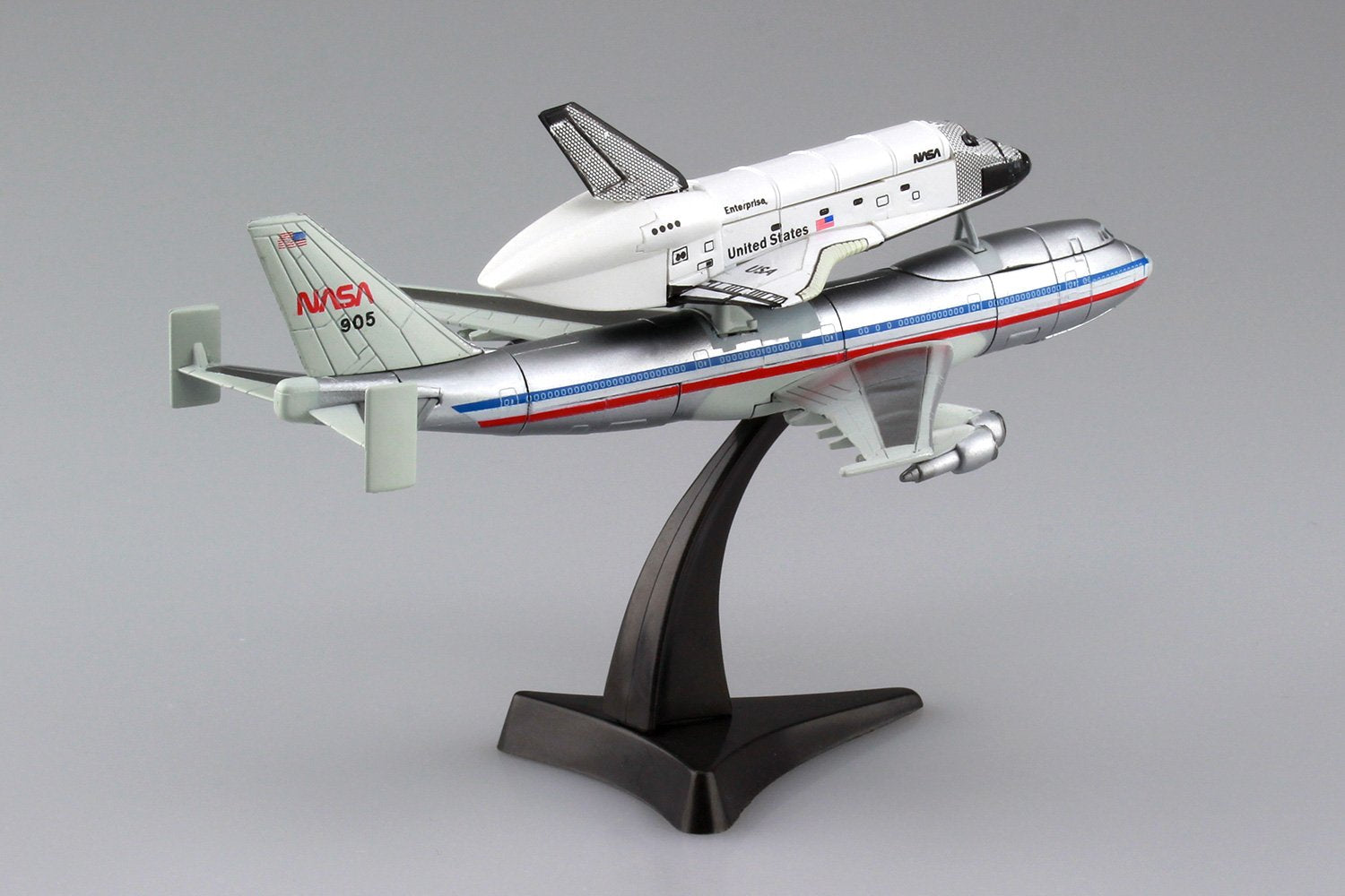 AOSHIMA 4D Puzzle 1/450 Space Shuttle And 747 Plastic Model- Japan Figure Store - #1 Bring To You The Best Japanese Goods