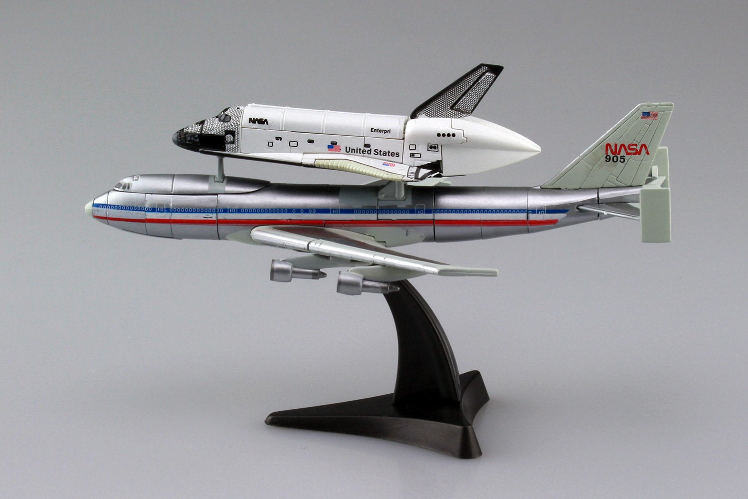 AOSHIMA 4D Puzzle 1/450 Space Shuttle And 747 Plastic Model- Japan Figure Store - #1 Bring To You The Best Japanese Goods