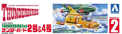 AOSHIMA 03602 Gerry Anderson Thunderbirds Thunderbird 2 & 4 1/350 Scale Kit- Japan Figure Store - #1 Bring To You The Best Japanese Goods