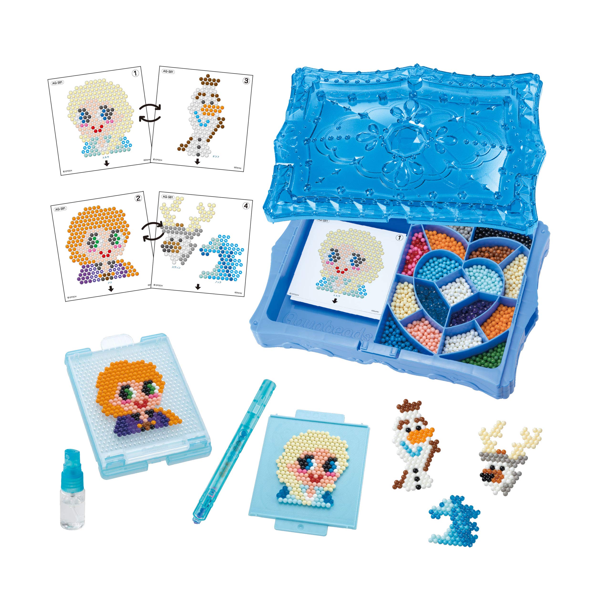 Epoch Aq-S81 Frozen 2 All-In-One Aqua Beads Set- Japan Figure Store - #1 Bring To You The Best Japanese Goods