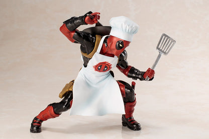 KOTOBUKIYA Mk252 Artfx+ Marvel Universe Cooking Deadpool 1/10 Scale Figure- Japan Figure Store - #1 Bring To You The Best Japanese Goods