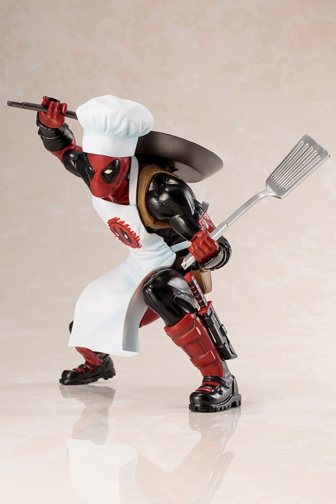 KOTOBUKIYA Mk252 Artfx+ Marvel Universe Cooking Deadpool 1/10 Scale Figure- Japan Figure Store - #1 Bring To You The Best Japanese Goods