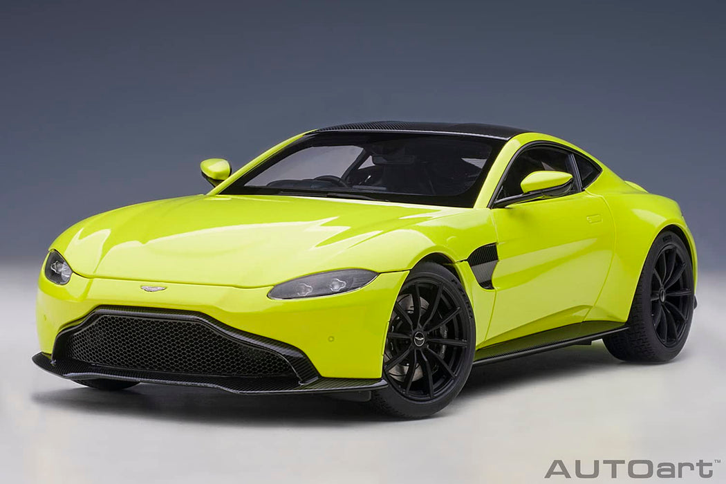 Autoart 1/18 Aston Martin Vantage 70279 Lime/Carbon Black- Japan Figure Store - #1 Bring To You The Best Japanese Goods