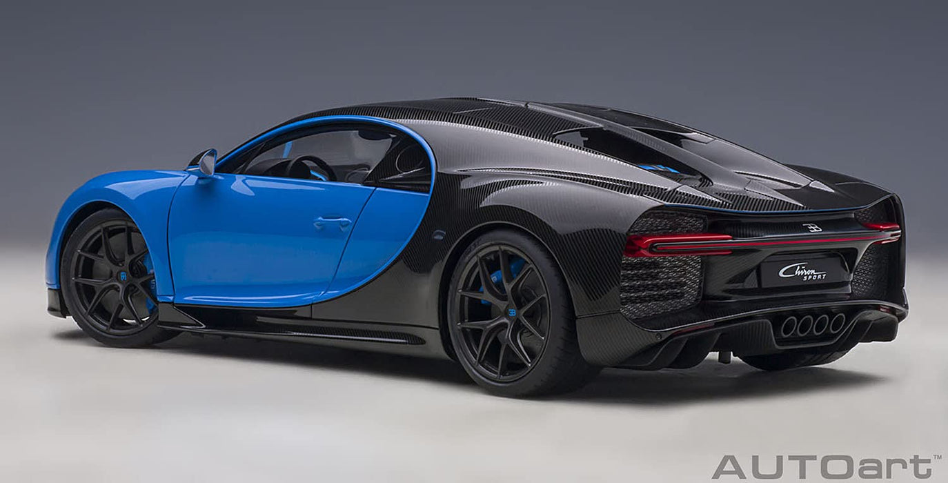 Autoart 1/18 Bugatti Chiron Sport 70997 French Blue/Carbon Black- Japan Figure Store - #1 Bring To You The Best Japanese Goods