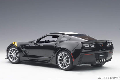 Autoart 1/18 Corvette C7 Gransport Black/White/Yellow- Japan Figure Store - #1 Bring To You The Best Japanese Goods