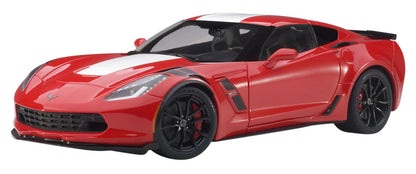 Autoart Chevrolet Corvette C7 Gransport 1/18 Red with White Stripe Black Hashmark- Japan Figure Store - #1 Bring To You The Best Japanese Goods