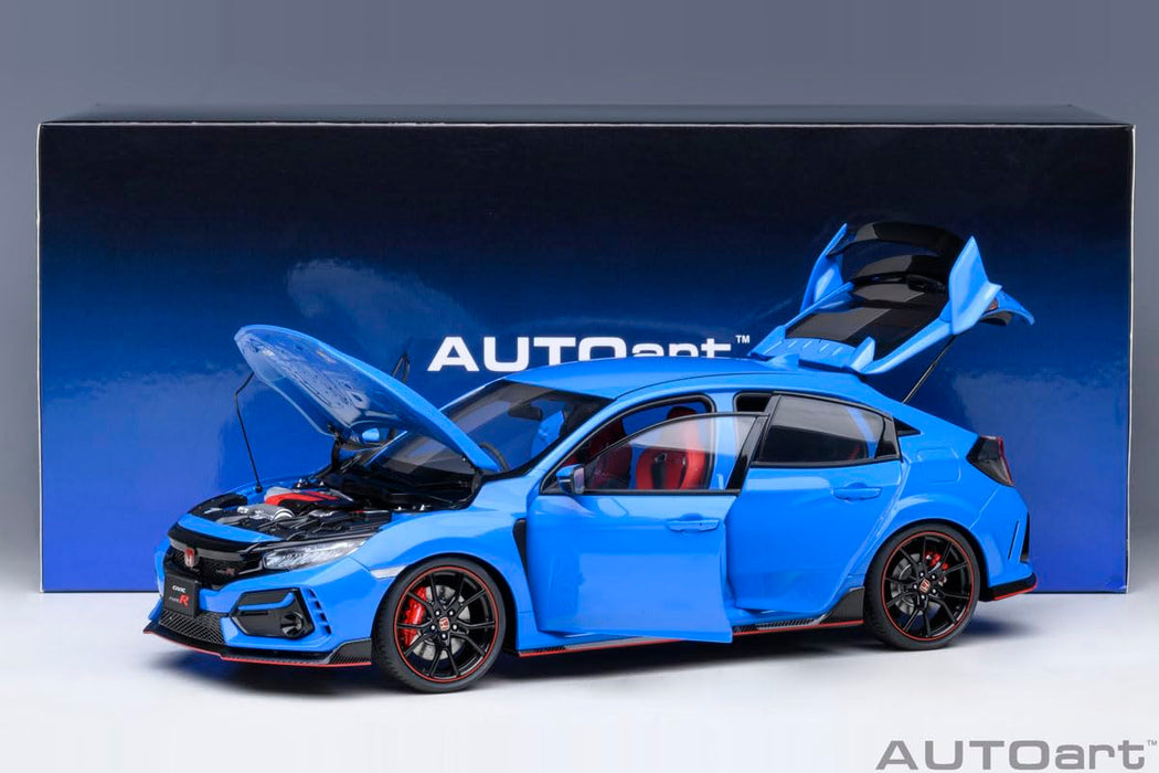 Autoart 1/18 Honda Civic Type R Fk8 2021 Racing Blue Pearl- Japan Figure Store - #1 Bring To You The Best Japanese Goods