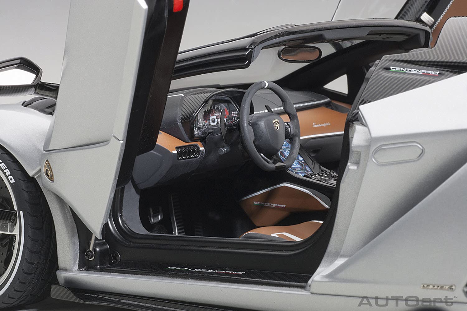 Autoart 1/18 Lamborghini Centenario Roadster Matte Silver- Japan Figure Store - #1 Bring To You The Best Japanese Goods