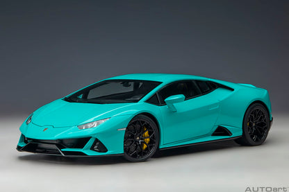 Autoart 1/18 Lamborghini Huracan Evo Turquoise Blue- Japan Figure Store - #1 Bring To You The Best Japanese Goods