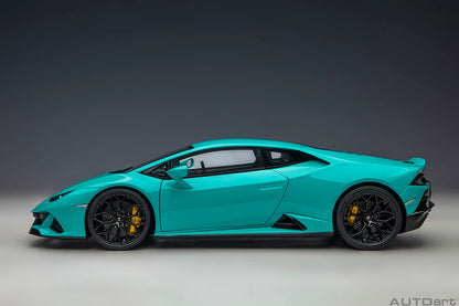 Autoart 1/18 Lamborghini Huracan Evo Turquoise Blue- Japan Figure Store - #1 Bring To You The Best Japanese Goods