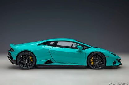 Autoart 1/18 Lamborghini Huracan Evo Turquoise Blue- Japan Figure Store - #1 Bring To You The Best Japanese Goods