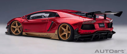 Autoart 1/18 Liberty Walk Lamborghini Aventador 79182 Hyper Red/Gold- Japan Figure Store - #1 Bring To You The Best Japanese Goods