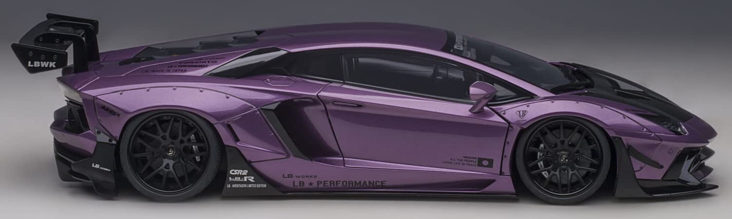 Autoart 1/18 Liberty Walk Lamborghini Aventador SE30 Purple/Carbon 79242- Japan Figure Store - #1 Bring To You The Best Japanese Goods