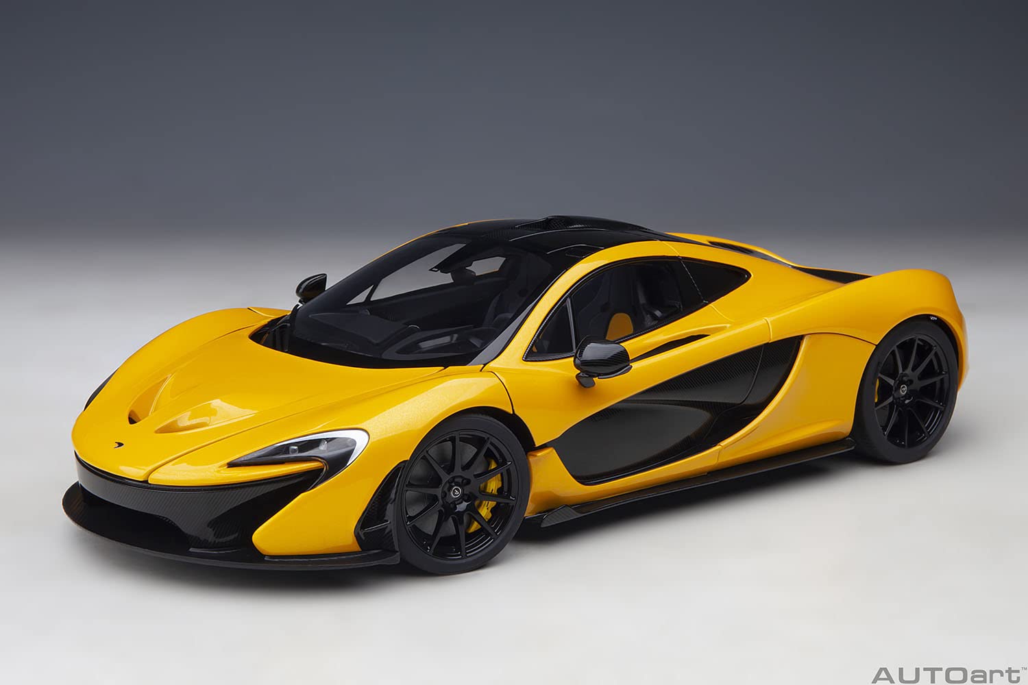 Autoart 1/18 McLaren P1 Yellow/Black & Yellow Seat- Japan Figure Store - #1 Bring To You The Best Japanese Goods