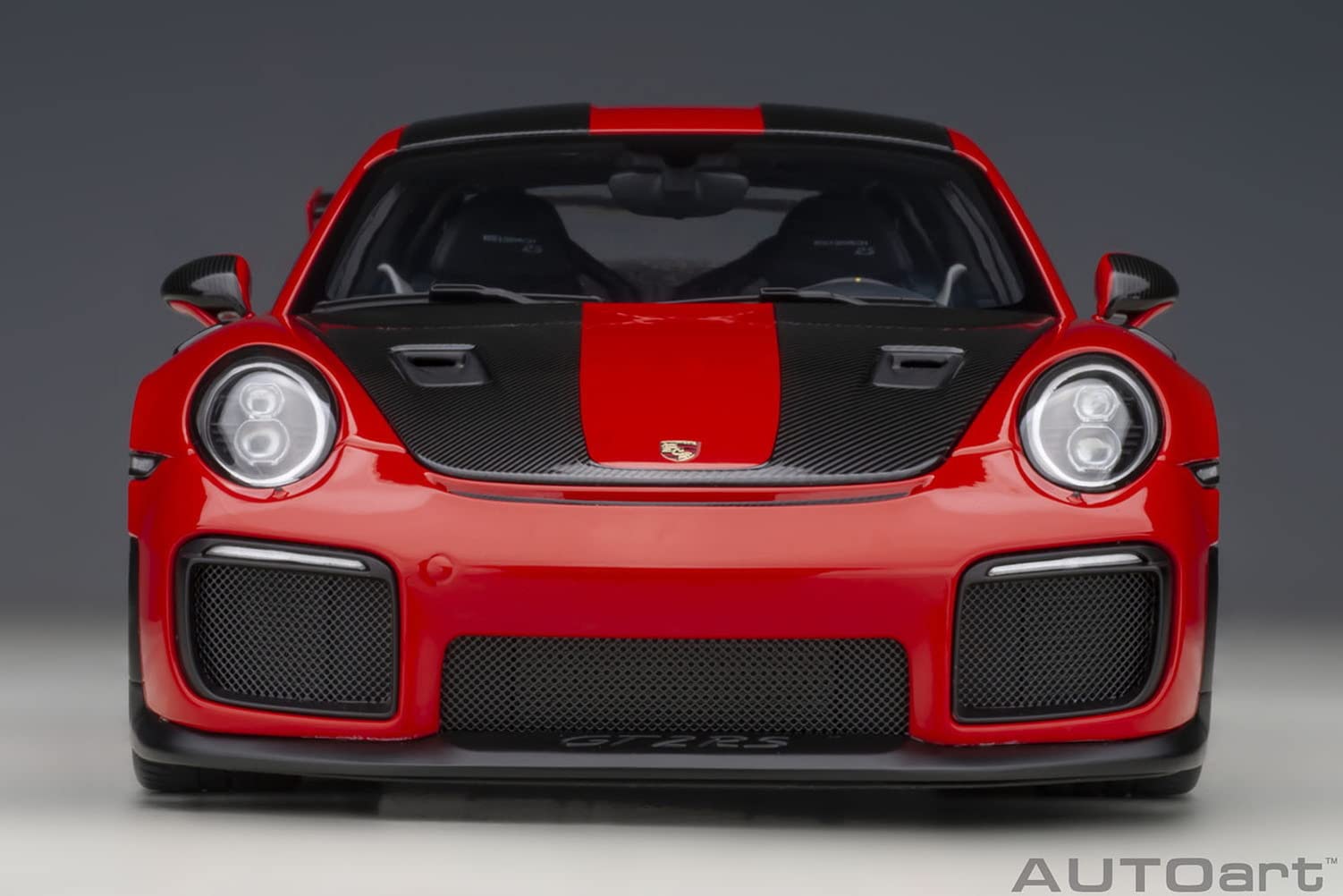 Autoart 1/18 Porsche 911 (991.2) GT2 RS Weissach Pkg 78173 Red/Carbon Black- Japan Figure Store - #1 Bring To You The Best Japanese Goods