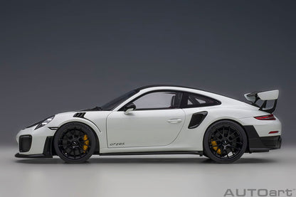 Autoart 1/18 Porsche 911 GT2 RS Weissach Pkg White/Carbon 78171- Japan Figure Store - #1 Bring To You The Best Japanese Goods