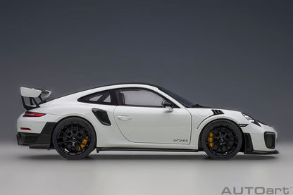 Autoart 1/18 Porsche 911 GT2 RS Weissach Pkg White/Carbon 78171- Japan Figure Store - #1 Bring To You The Best Japanese Goods