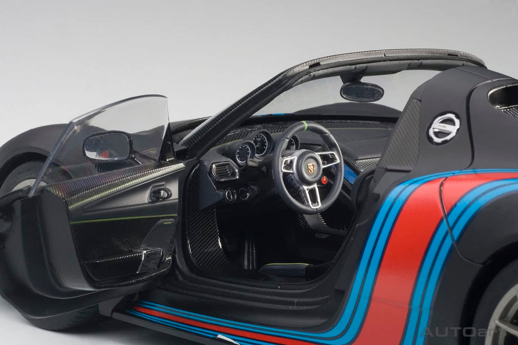 Autoart 1/18 Porsche 918 Spyder Beissach Pkg Black/Martini- Japan Figure Store - #1 Bring To You The Best Japanese Goods