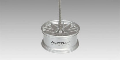 Autoart 1/12 Scale Racing Wheel Memo Clip Stand in Silver - Completed Product- Japan Figure Store - #1 Bring To You The Best Japanese Goods