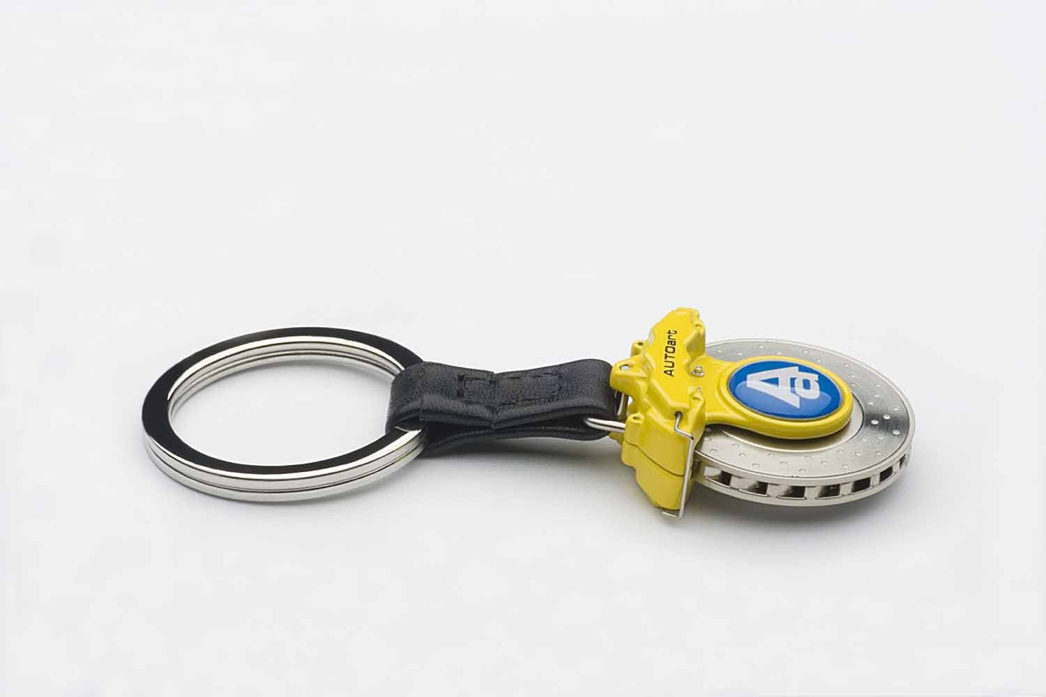 Autoart Brake Disc Key Chain 6-Pot Caliper Finished Product in Yellow- Japan Figure Store - #1 Bring To You The Best Japanese Goods
