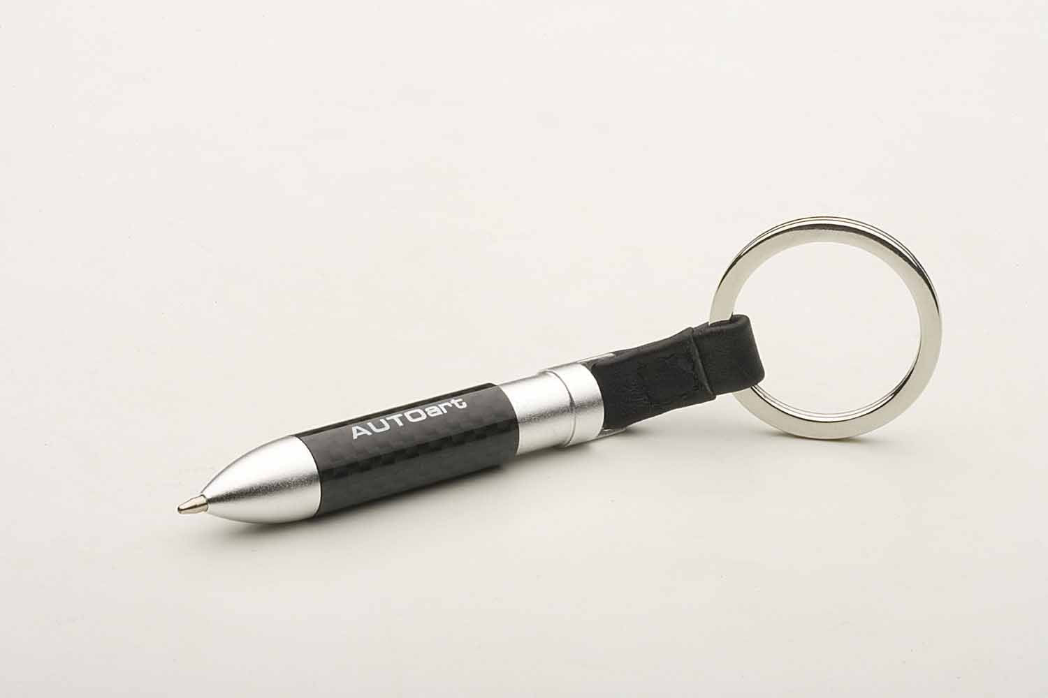 Autoart Carbon Fiber Retractable Ballpoint Pen with Keychain Attachment- Japan Figure Store - #1 Bring To You The Best Japanese Goods