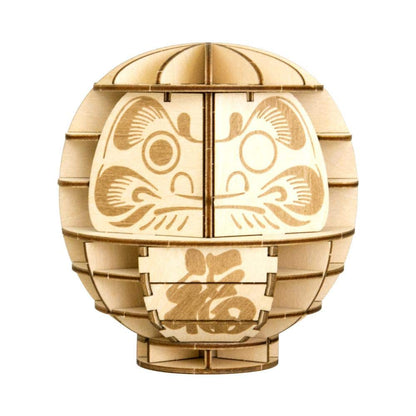 A-ZONE Wooden Art Ki-Gu-Mi Daruma- Japan Figure Store - #1 Bring To You The Best Japanese Goods