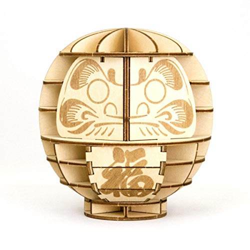 A-ZONE Wooden Art Ki-Gu-Mi Daruma- Japan Figure Store - #1 Bring To You The Best Japanese Goods