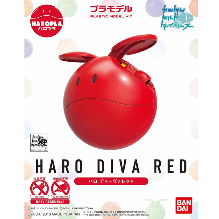 Bandai Haropla Haro Diva Red Plastic Model Kit Gundam Build Divers