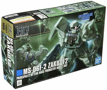 Bandai Hguc 1/144 Ms-06f-2 Zaku Ii Type F2 Zeon Ver. Plastic Model Kit - Japan Figure