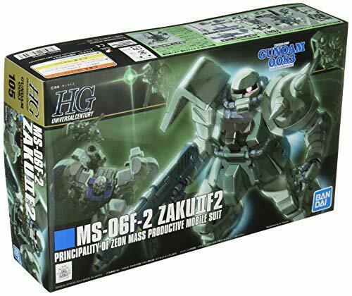 Bandai Hguc 1/144 Ms-06f-2 Zaku Ii Type F2 Zeon Ver. Plastic Model Kit - Japan Figure