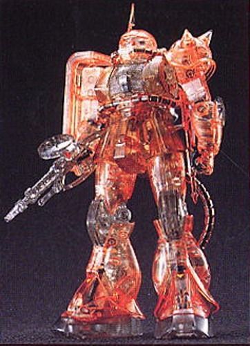 Bandai Mg 1/100 Ms-06s Zaku Ii Char's Custom Crystal Ver Plastic Model Kit- Japan Figure Store - #1 Bring To You The Best Japanese Goods