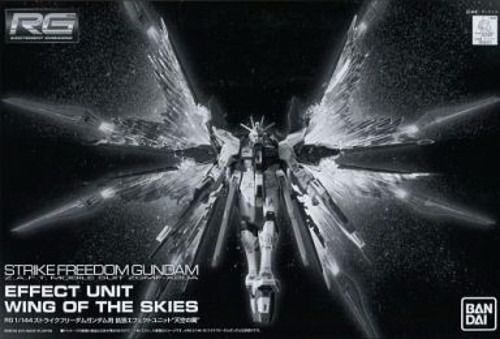 Bandai Rg 1/144 Effect Unit Wing Of Skies For Strike Freedom Gundam Model Kit - Japan Figure