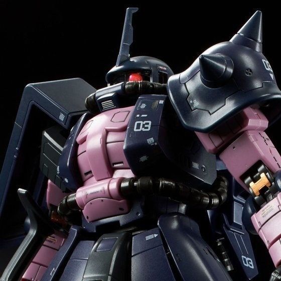 Bandai Rg 1/144 Ms-06r-1a Black Tri-stars Zaku Ii Model Kit Gundam Msv- Japan Figure Store - #1 Bring To You The Best Japanese Goods