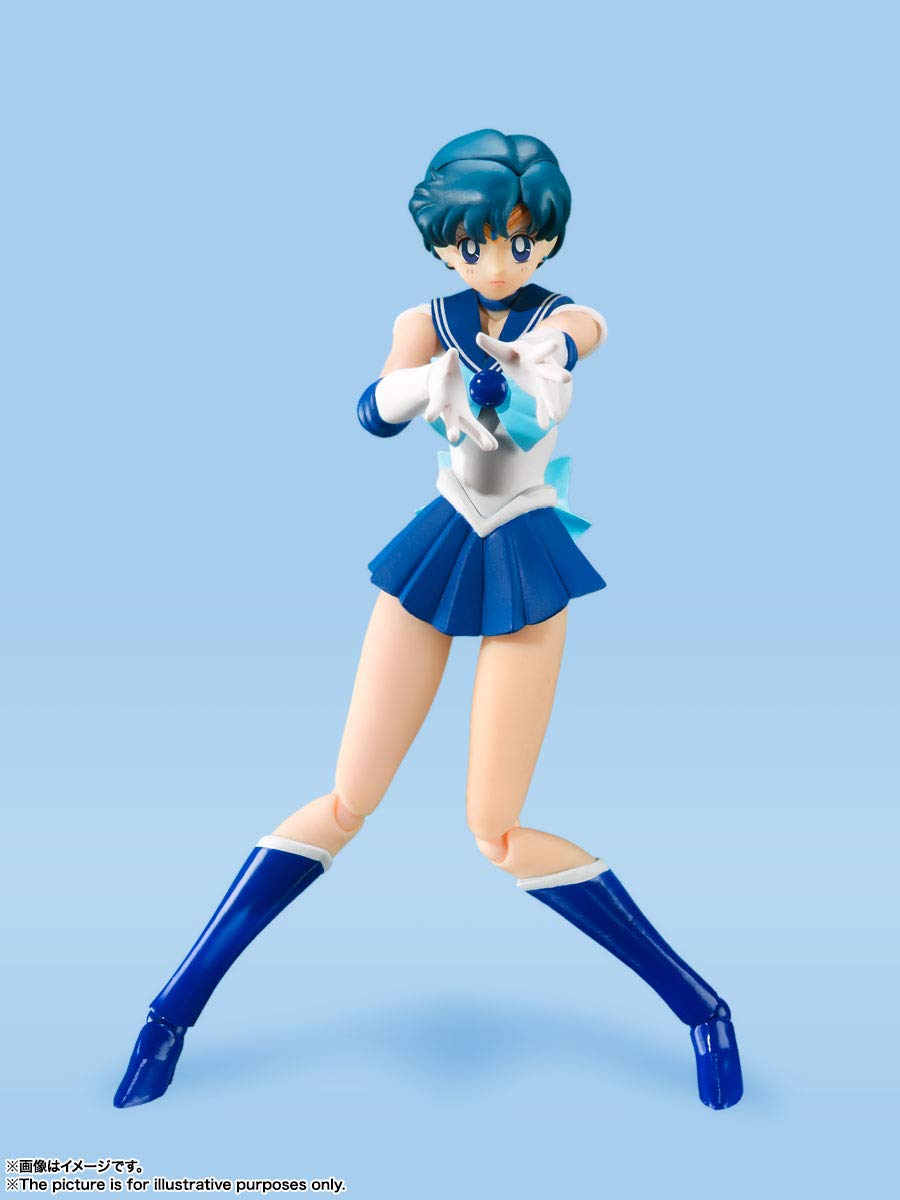 Bandai Spirits Sh Figuarts Sailor Moon Mercury 140mm PVC ABS Figure- Japan Figure Store - #1 Bring To You The Best Japanese Goods