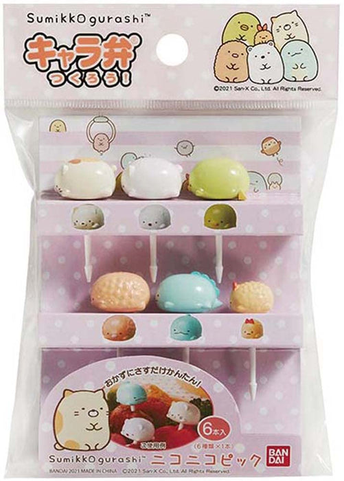 Bandai Sumikko Gurashi Bento Nico Nico Pick 6 Pieces- Japan Figure Store - #1 Bring To You The Best Japanese Goods