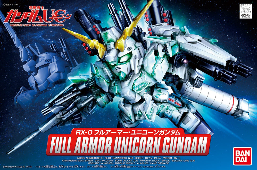 Bandai Spirits BB Senshi No.390 Full Armor Unicorn Gundam- Japan Figure Store - #1 Bring To You The Best Japanese Goods