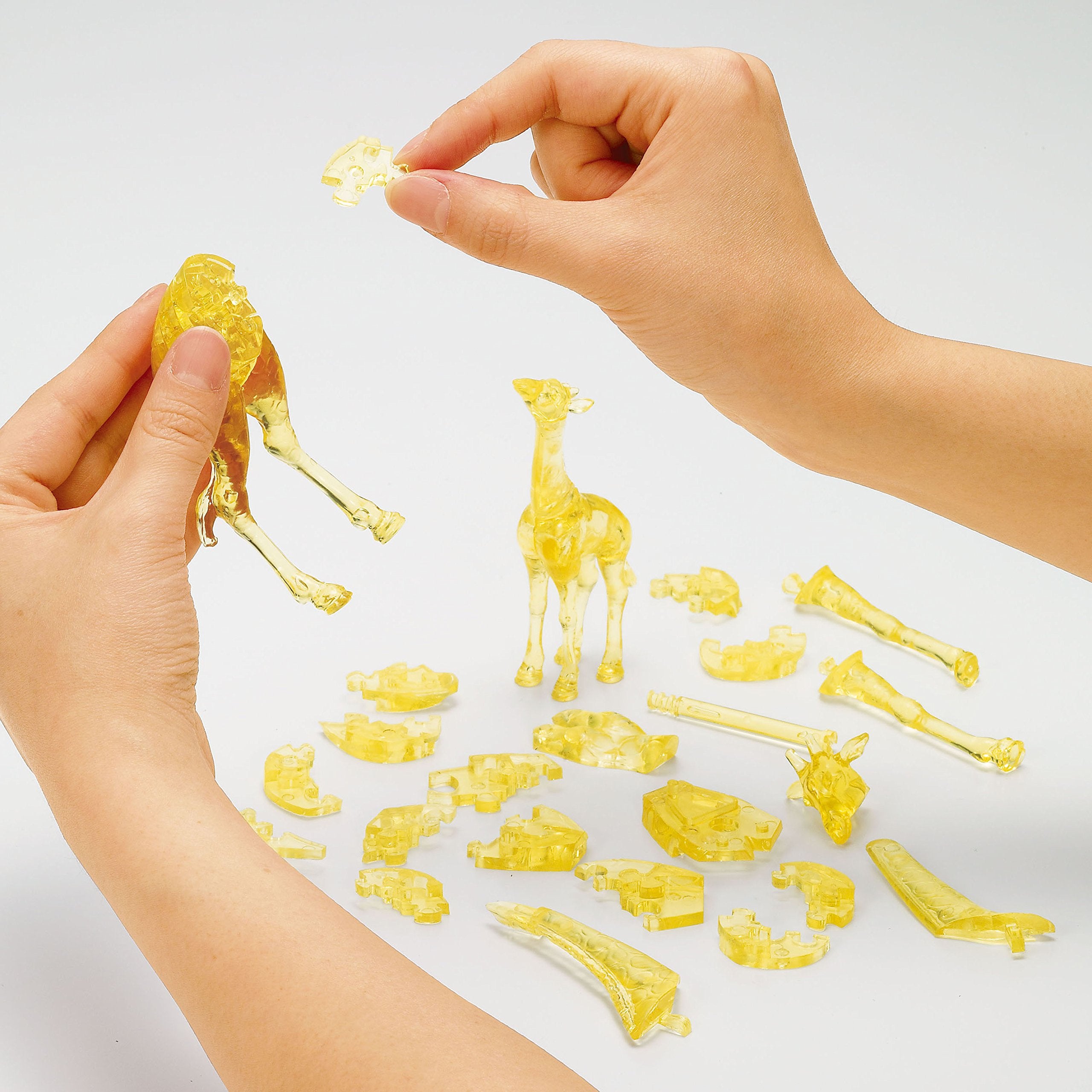 Beverly Crystal 3D Puzzle 486497 Giraffe 3D Plastic Animal Puzzle Block Toys- Japan Figure Store - #1 Bring To You The Best Japanese Goods