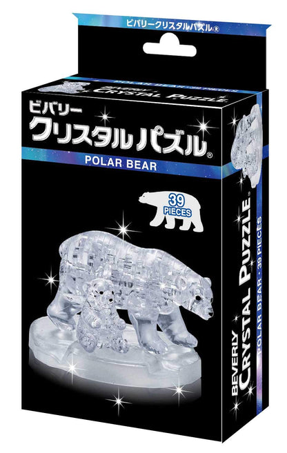 Beverly Crystal 3D Puzzle 486619 Polar Bear (39 Pieces) Anima;l 3D Crystal Puzzles- Japan Figure Store - #1 Bring To You The Best Japanese Goods