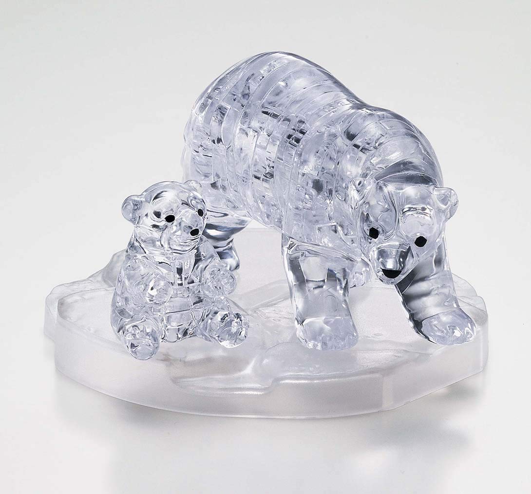 Beverly Crystal 3D Puzzle 486619 Polar Bear (39 Pieces) Anima;l 3D Crystal Puzzles- Japan Figure Store - #1 Bring To You The Best Japanese Goods