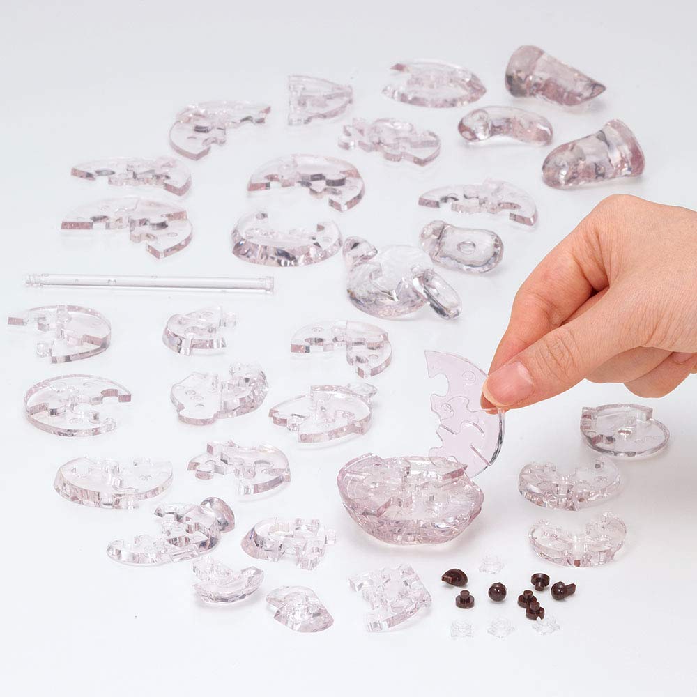 Beverly 50265 Crystal 3D Puzzle Jewel Bear Lily (48 Pieces) 3D Teddy Bear Puzzle- Japan Figure Store - #1 Bring To You The Best Japanese Goods