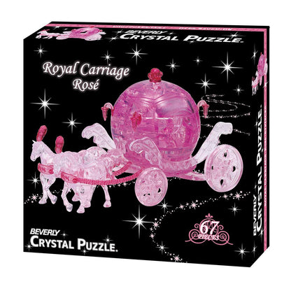 Beverly Crystal 3D Puzzle Royal Carriage Rose (67 Pieces) Crystal Jigsaw Puzzle- Japan Figure Store - #1 Bring To You The Best Japanese Goods