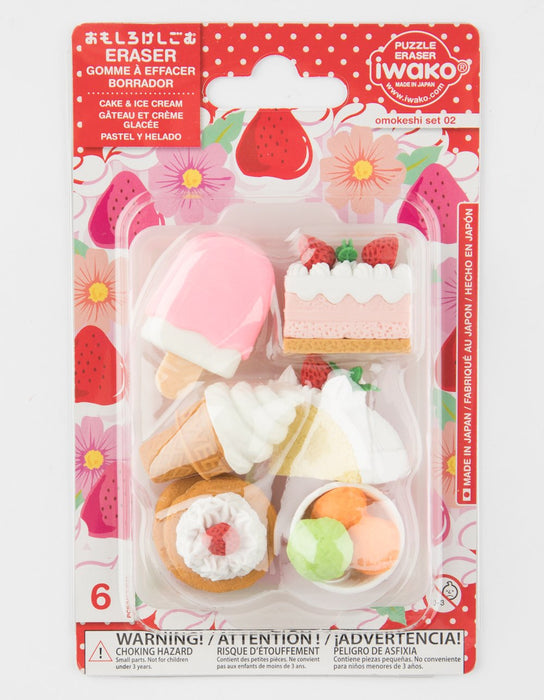 Iwako Japan Blister Pack Funny Eraser Cake- Japan Figure Store - #1 Bring To You The Best Japanese Goods
