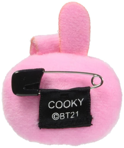Sekiguchi BT21 Plush Badge - Cooky Soft Toy for Collectors- Japan Figure Store - #1 Bring To You The Best Japanese Goods