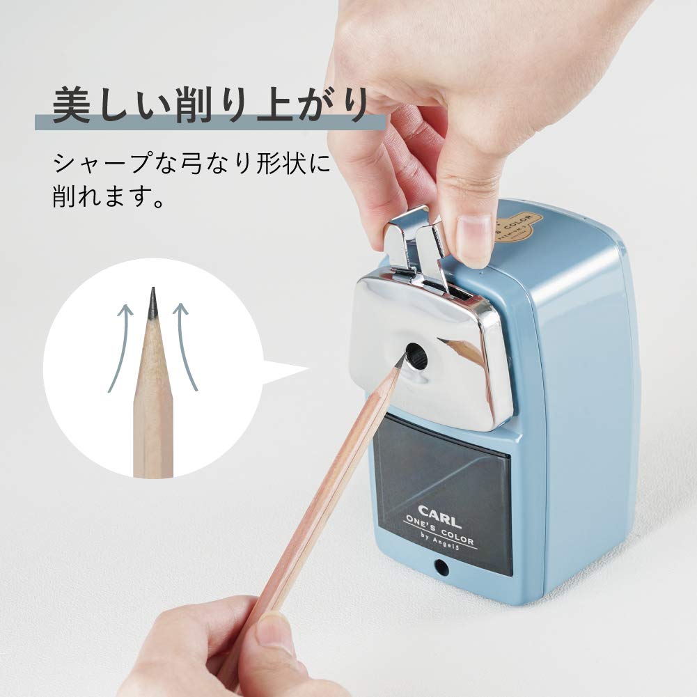Carl Desktop Pencil Sharpener Angel 5 Premium 3 Cream Blue- Japan Figure Store - #1 Bring To You The Best Japanese Goods