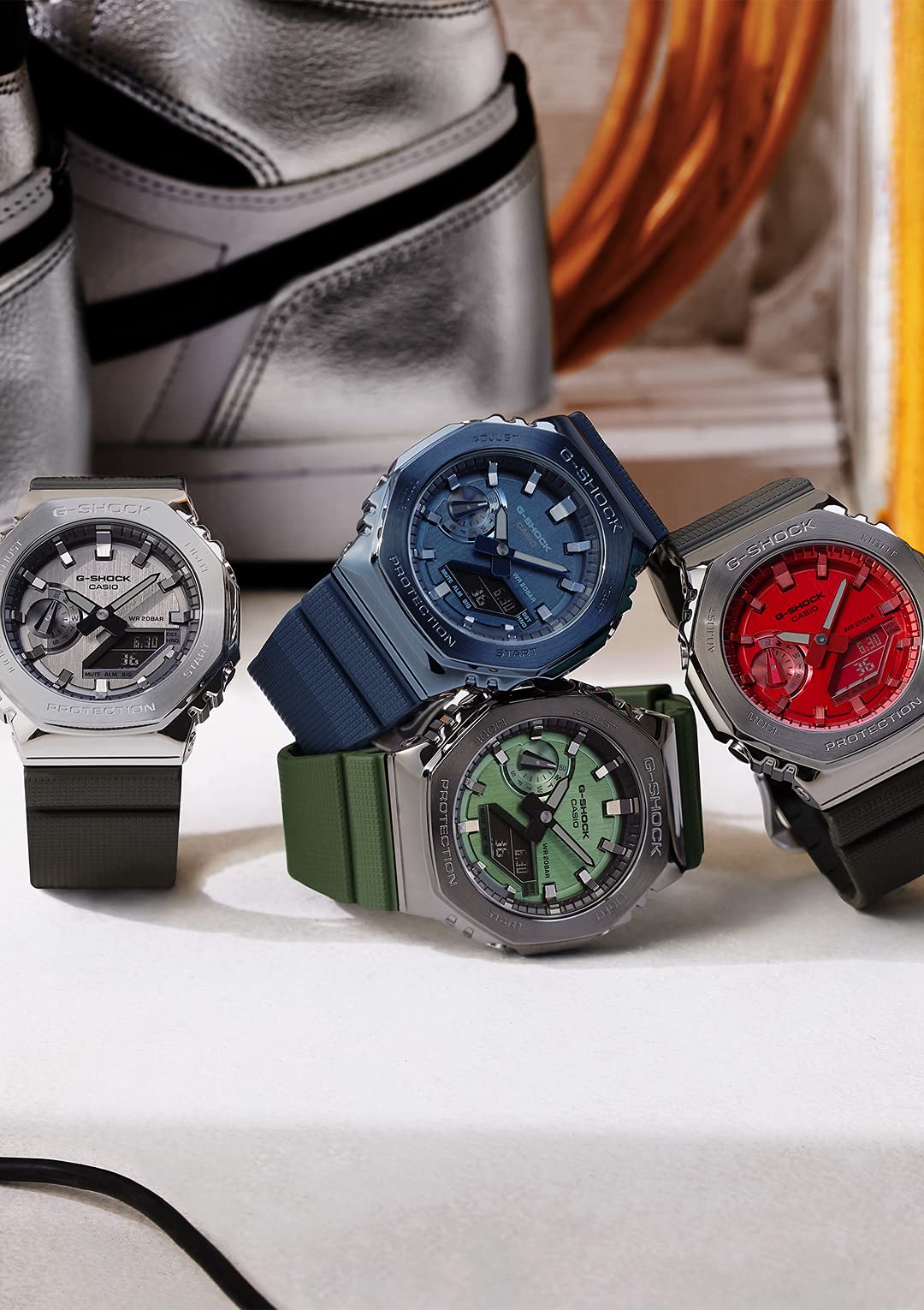 Casio G-Shock GM-2100B-3Ajf Green Men's Metal Covered Watch- Japan Figure Store - #1 Bring To You The Best Japanese Goods